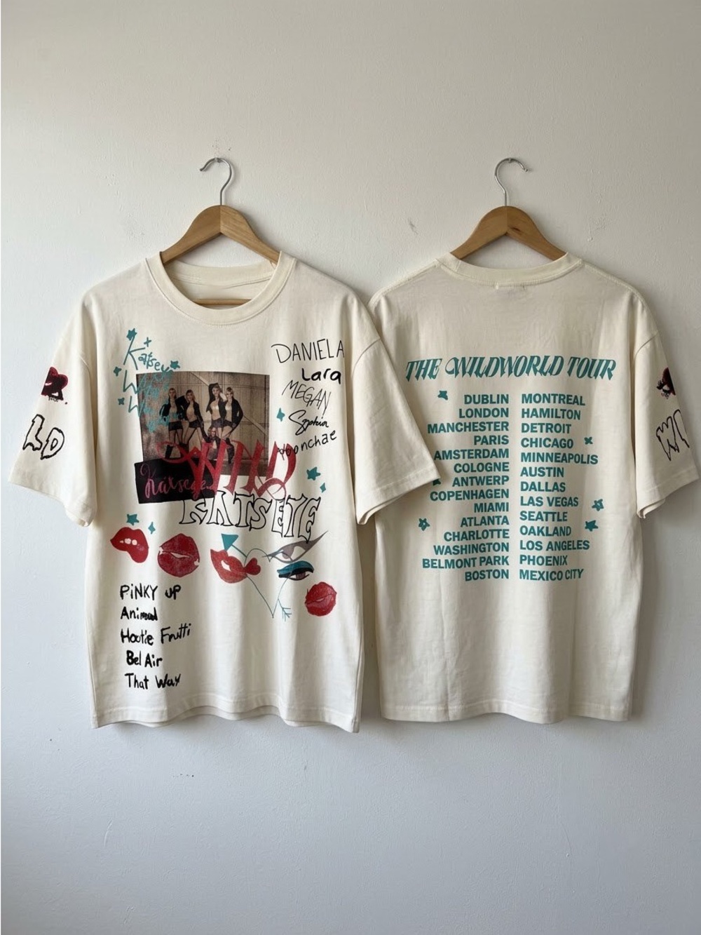 Katseye Wildworld Natural Routing T-Shirt Reprint
